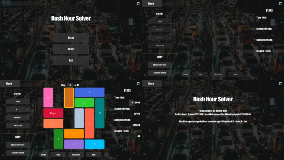 Rush Hour Puzzle Solver preview